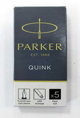 CARTUCHO LARGO TINTA PARKER NEGRO B/5 | 1 UNIDADES | (PARKER)